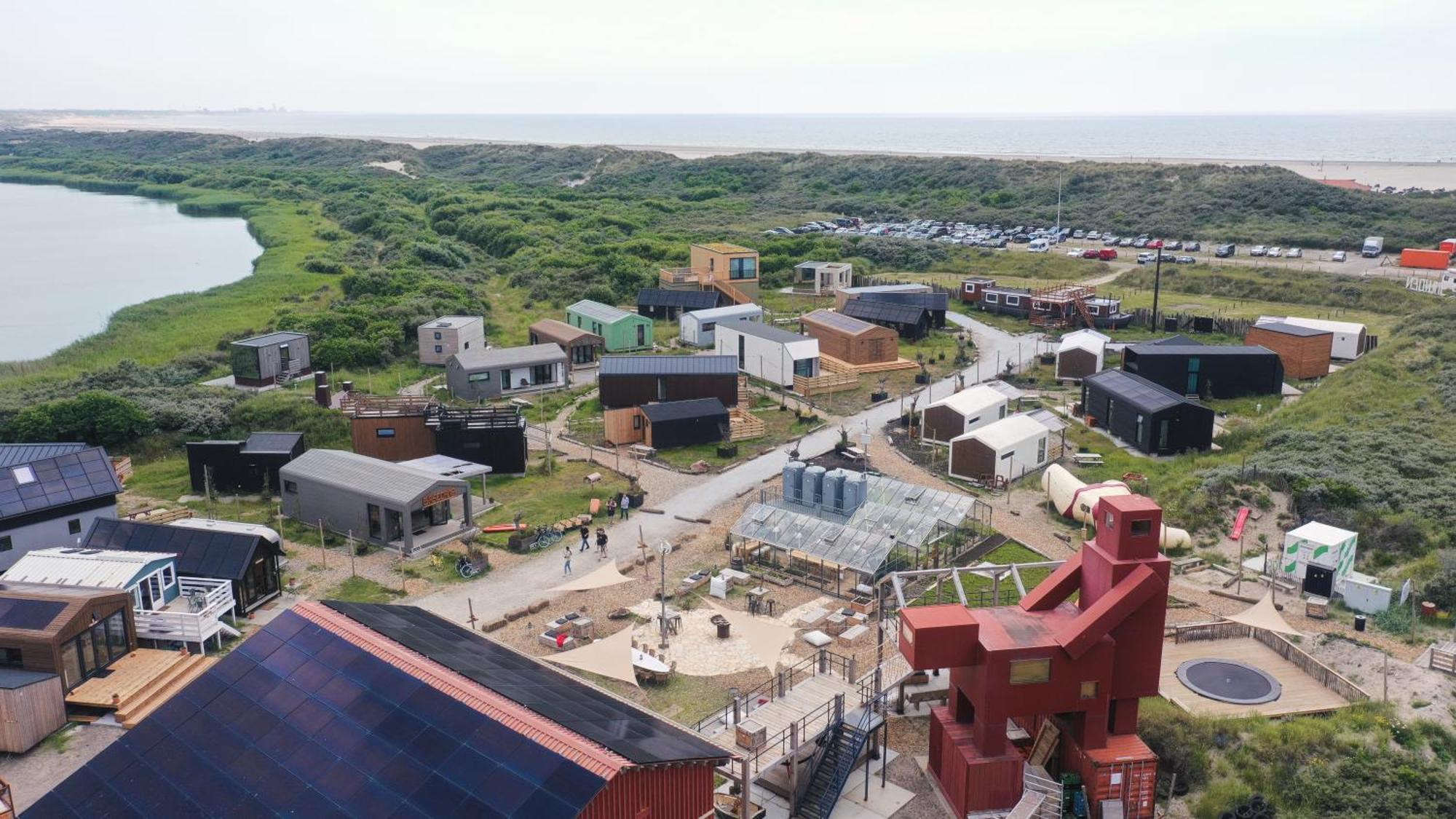Basecamp Tiny House Eco-Resort Ijmuiden IJmuiden Eksteriør billede